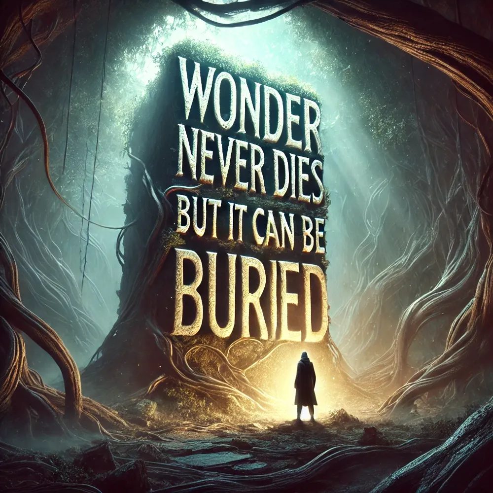Wonder never dies but it can be buried